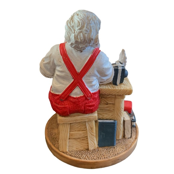 Vintage 1993 Santa Claus Saint Nicholas Christmas List Statue - Picture 7 of 11